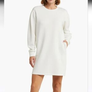 SPANX Long Sleeve White Dress